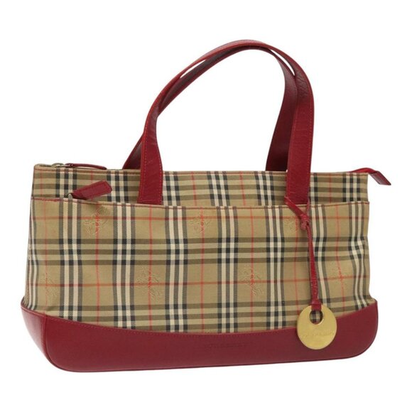 BURBERRY Nova Check Hand Bag Canvas Beige - Picture 1 of 16